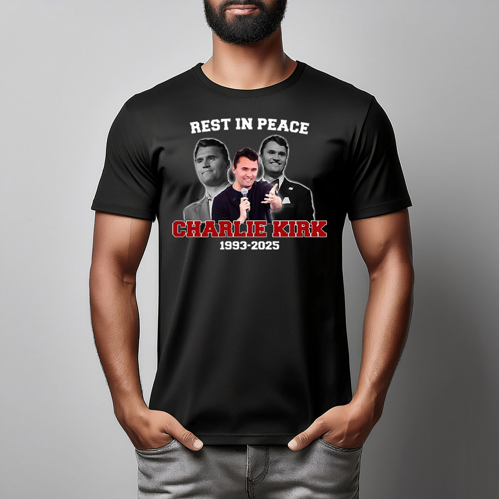 Charlie Kirk Freedom T-shirt Charlie Rest In Peace 2025 Best Justice Merch For Dad