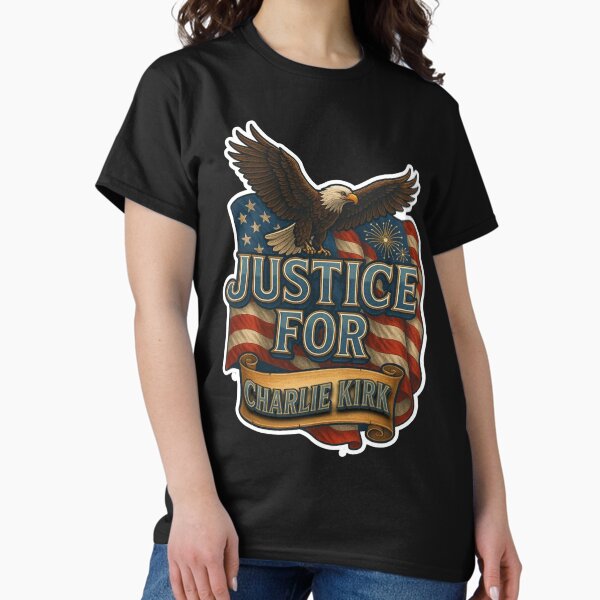 Charlie Kirk Freedom T-shirt Eagle Justice For Charlie Kirk Best Patriotic Proud Gift
