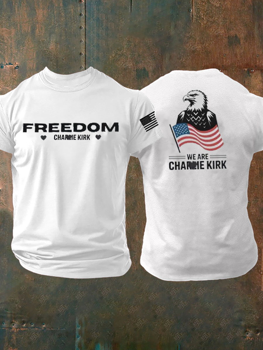 Charlie Kirk Freedom T-shirt Eagle We Are Charlie Kirk 47 Best Charlie Kirk Merch Gifts