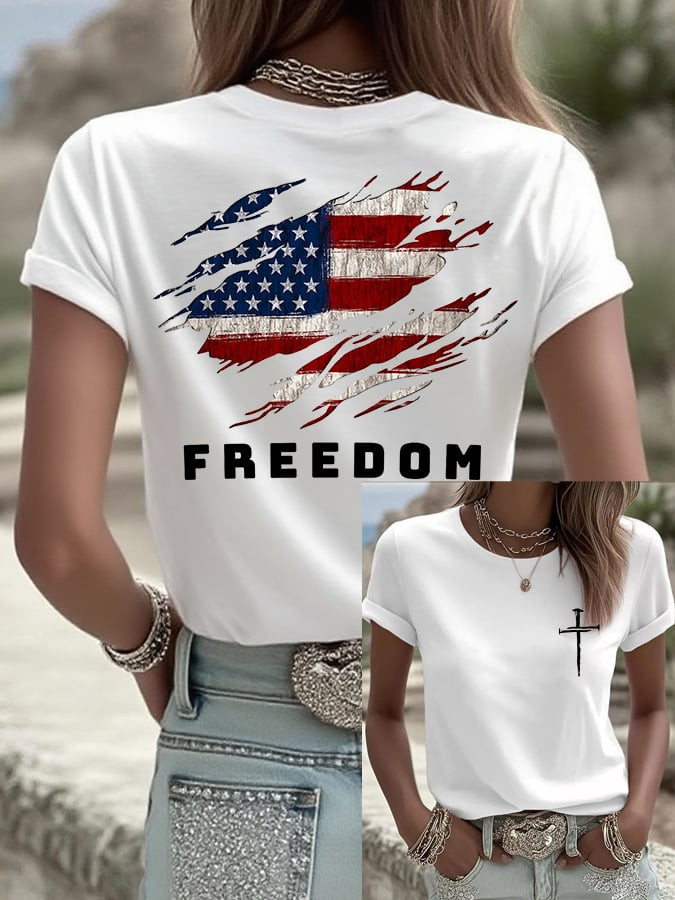Charlie Kirk Freedom T-Shirt Faith And Freedom Merch Charlie Kirk Clothing