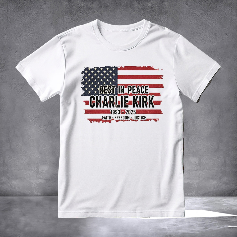 Charlie Kirk Freedom T-shirt Faith Freedom Justice Charlie Kirk 2025 MAGA Best Supporters Merch