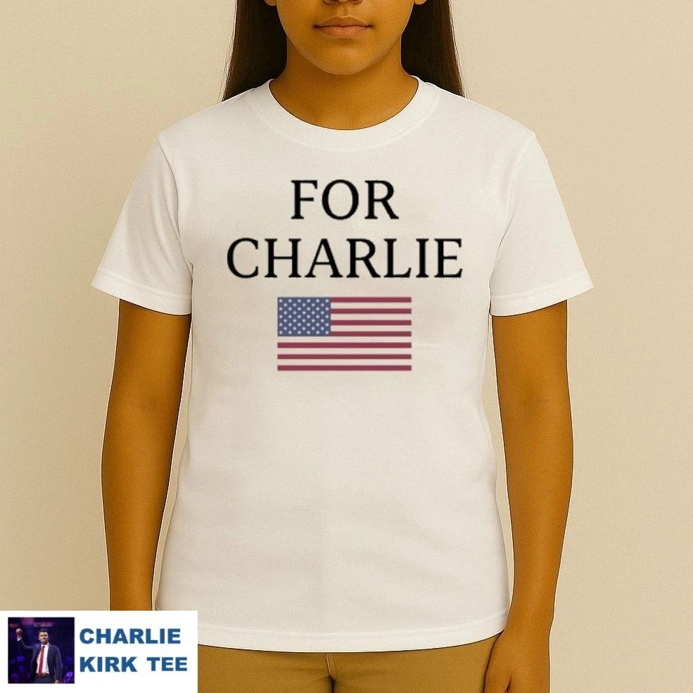 Charlie Kirk Freedom T-shirt For Charlie Justice U.S Flag Logo Best Charlie Kirk Outfit
