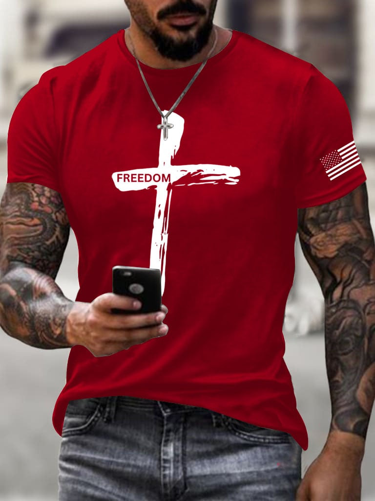 Charlie Kirk Freedom T-Shirt Freedom Faith Over Fear Unique Charlie Kirk Merch
