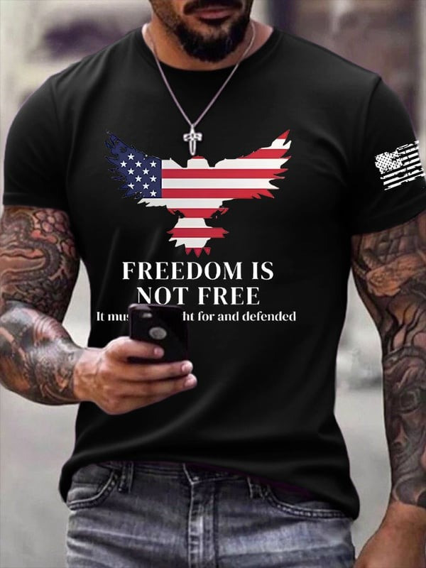 Charlie Kirk Freedom T-shirt Freedom Is Not Free Charlie Kirk 47 Proud Tribute Apparel