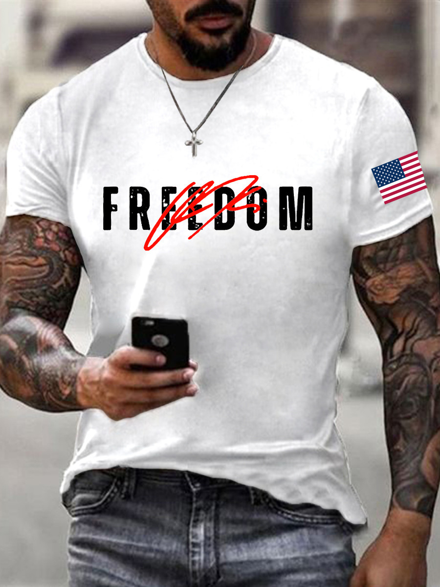 Charlie Kirk Freedom T-Shirt Freedom Is Not Free Merch Gifts For Him
