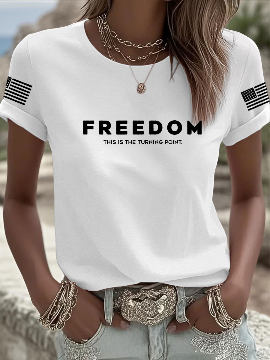 Charlie Kirk Freedom T-shirt Freedom This Is Turning Point Best Proud Gift For Patriotics