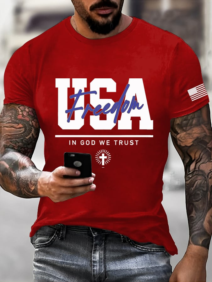 Charlie Kirk Freedom T-Shirt Freedom USA In God We Trust Charlie Kirk Merch Gifts