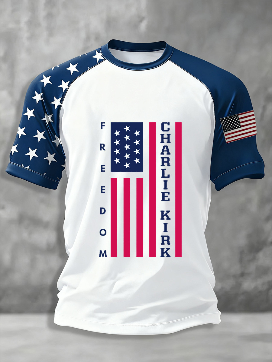 Charlie Kirk Freedom T-Shirt Freedom's Voice Never Forgotten Merch Ideal Gifts
