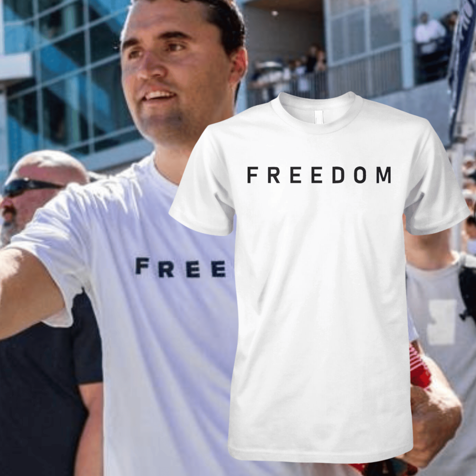 Charlie Kirk Freedom T-shirt Gift For Human Right of American