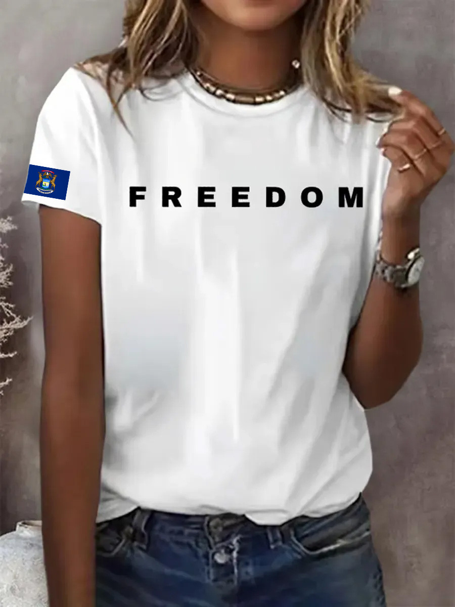 Charlie Kirk Freedom T-Shirt Great Lakes Freedom Turning Point USA Clothing Gifts For Wife