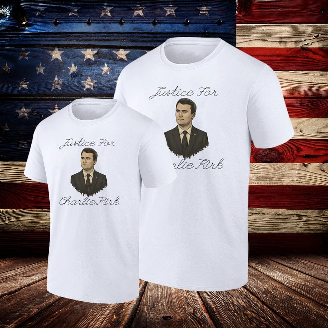 Charlie Kirk Freedom T-shirt Justice For Charlie Kirk Portrait Unique MAGA Merch Clothing