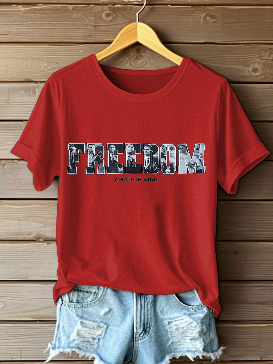 Charlie Kirk Freedom T-Shirt Justice For Charlie Kirk Unique CK 47 Apparel