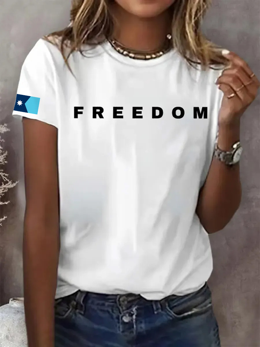 Charlie Kirk Freedom T-Shirt Lakeside Freedom Make Charlie Proud Clothing Gifts For Her