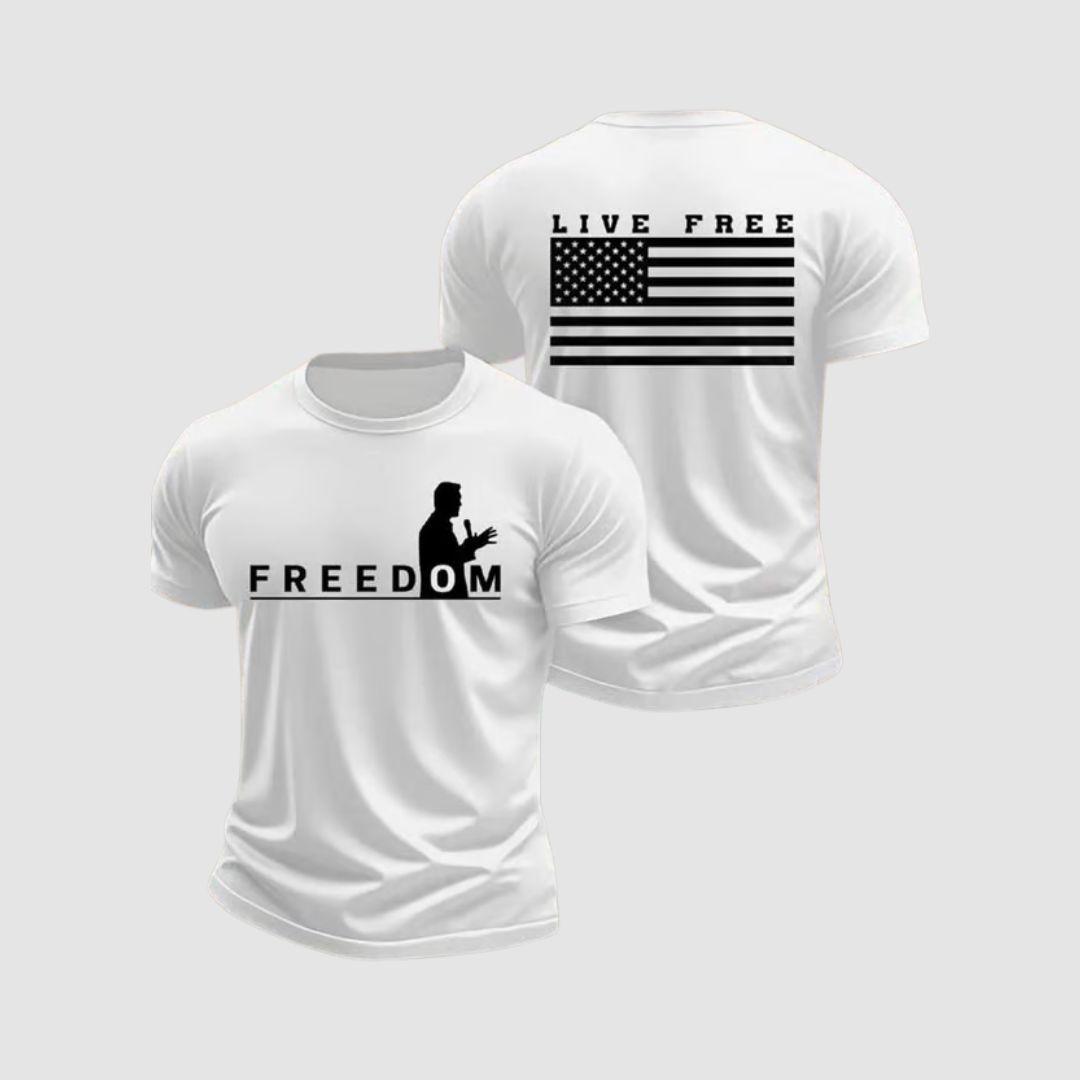 Charlie Kirk Freedom T-Shirt Live Free Charlie Kirk Unique Live Free Shirt