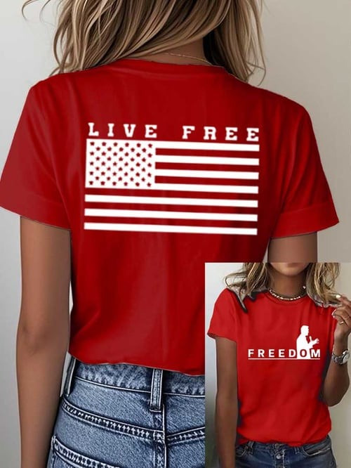 Charlie Kirk Freedom T-Shirt Live Free Live Like Charlie Kirk Great American Patriot Gifts