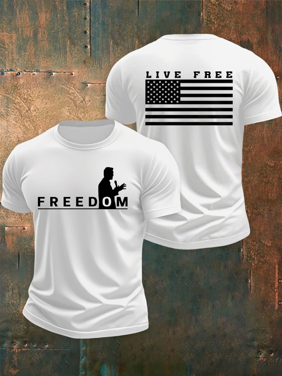 Charlie Kirk Freedom T-shirt Live Freedom Live Free Best Liberty Wear Merch
