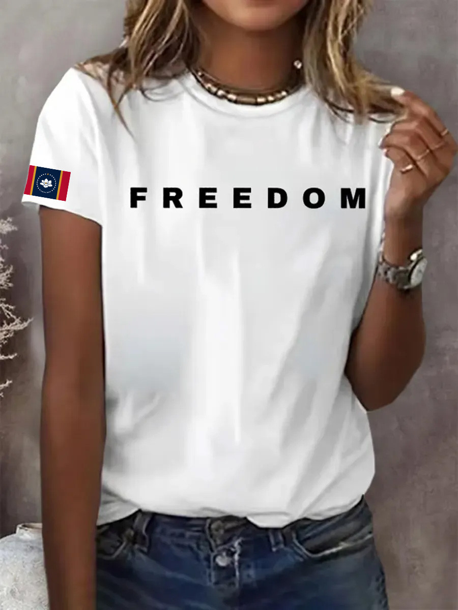 Charlie Kirk Freedom T-Shirt Magnolia Freedom Make Charlie Proud Clothing Ideal Gifts
