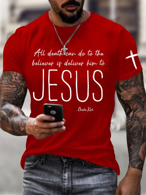 Charlie Kirk Freedom T-Shirt Men's Jesus Quote RIP Charlie Kirk Memorial CK Apparel