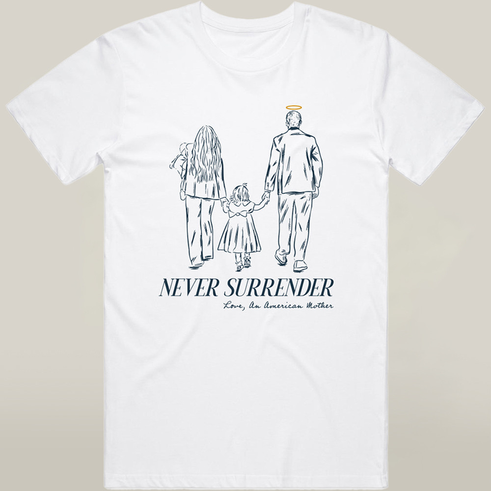 Charlie Kirk Freedom T-shirt Never Surrender Let Your Angels Lead The Way Idea Gifts