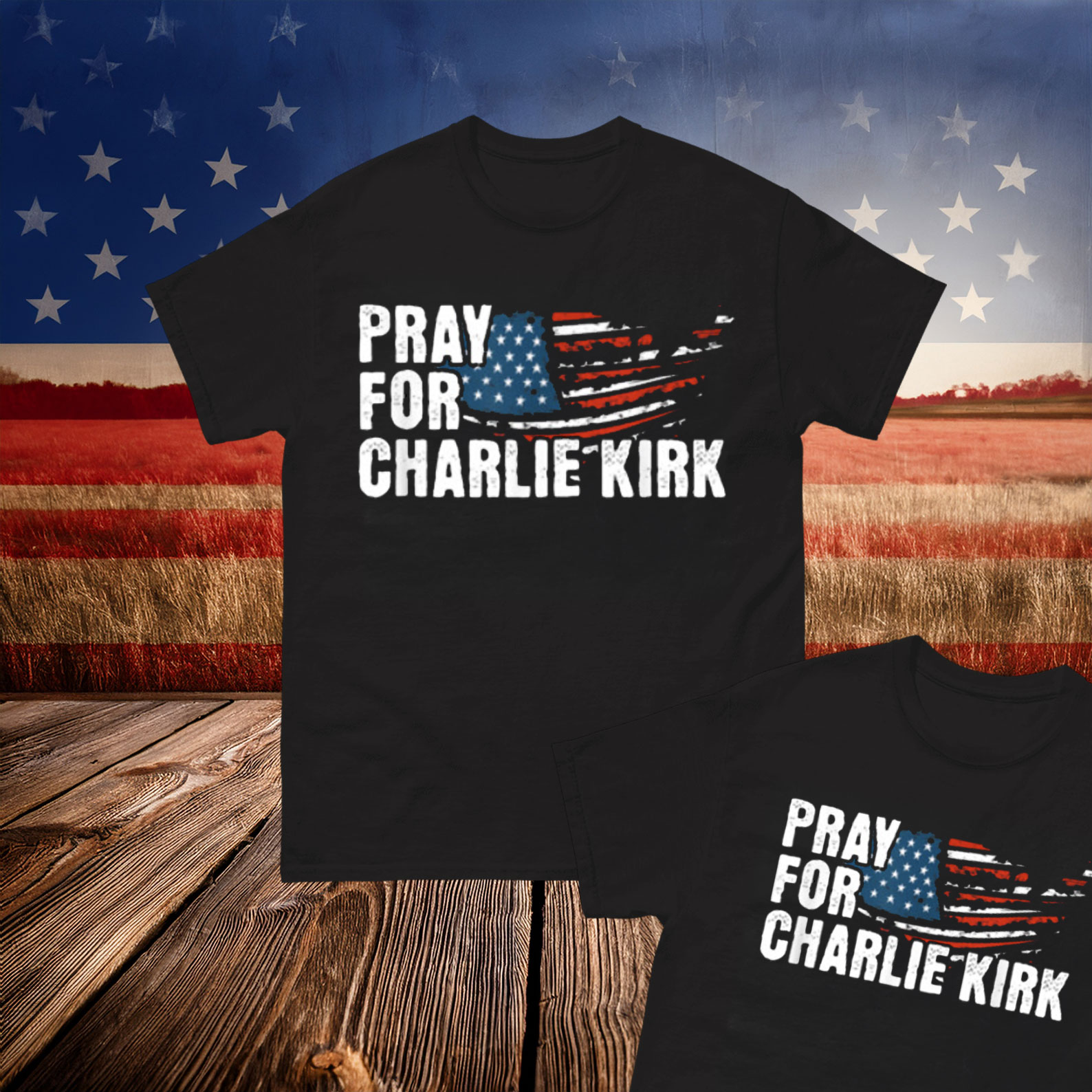 Charlie Kirk Freedom T-shirt Pray For Charlie Kirk 2025 Best MAGA Merch Gifts