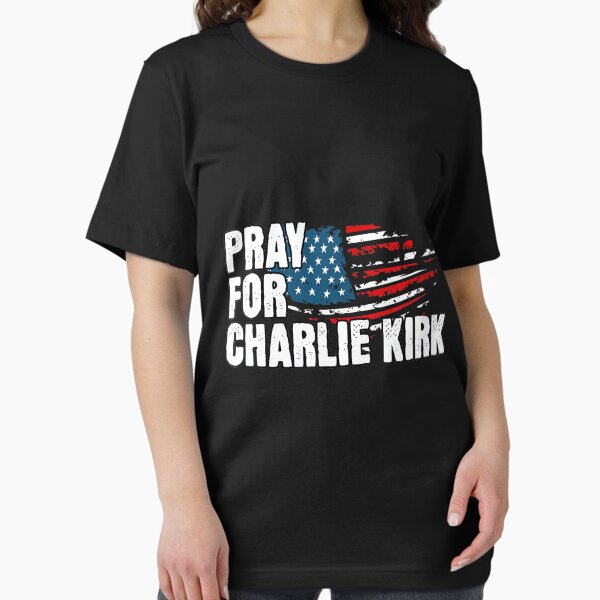 Charlie Kirk Freedom T-shirt Pray For Charlie Kirk American Flag Unique Merch Patriotic Gift