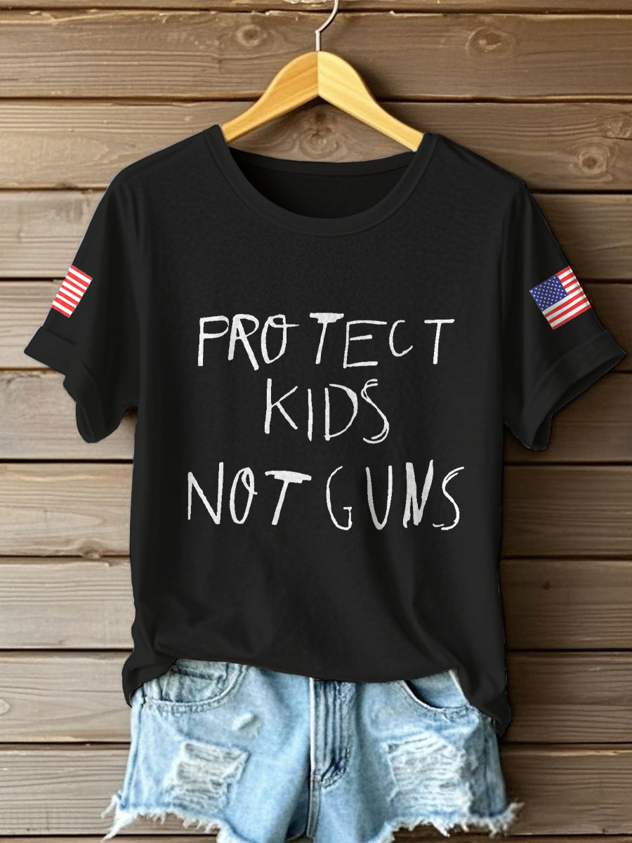 Charlie Kirk Freedom T-shirt Protect Kids Not Guns Charlie Kirk 47 Clothing