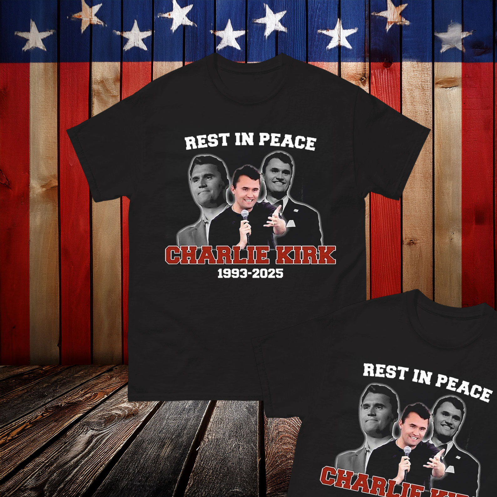 Charlie Kirk Freedom T-shirt Rest In Peace 2025 MAGA Merch Best Gift