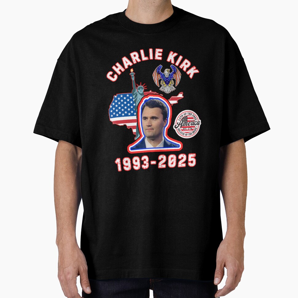 Charlie Kirk Freedom T-shirt Rest In Peace Charlie Kirk 1993 2025 America Unique Merch Gifts