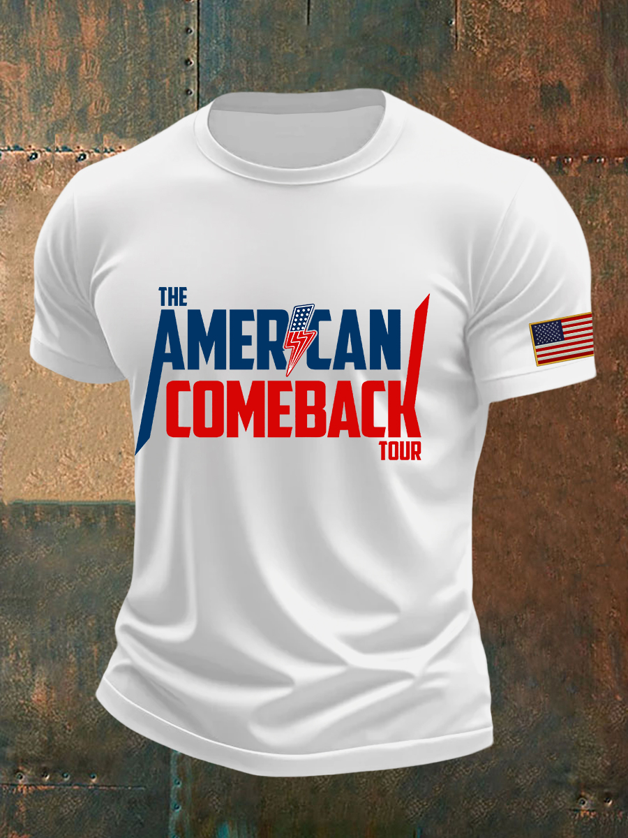Charlie Kirk Freedom T-shirt The American Comeback Tour Best Charlie Kirk Freedom Merch