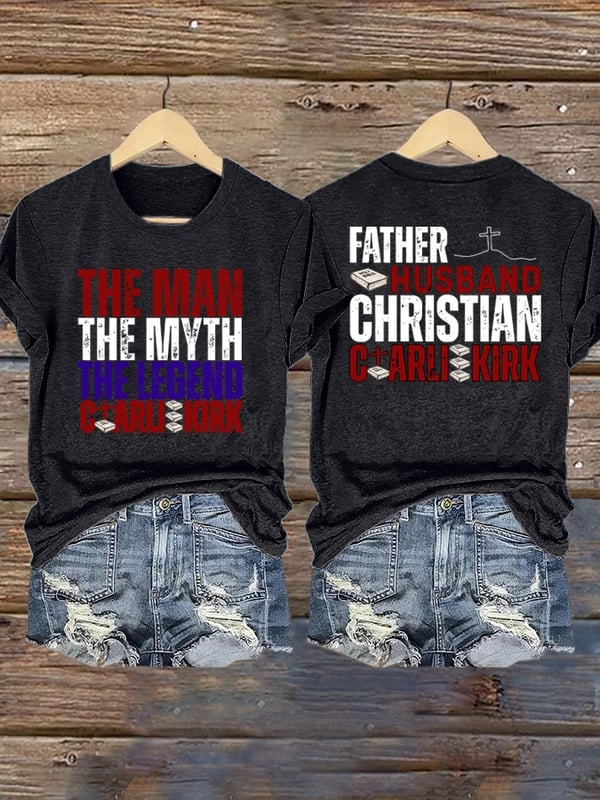 Charlie Kirk Freedom T-Shirt The Man The Myth The Legend RIP Charlie Kirk Tribute Shirt