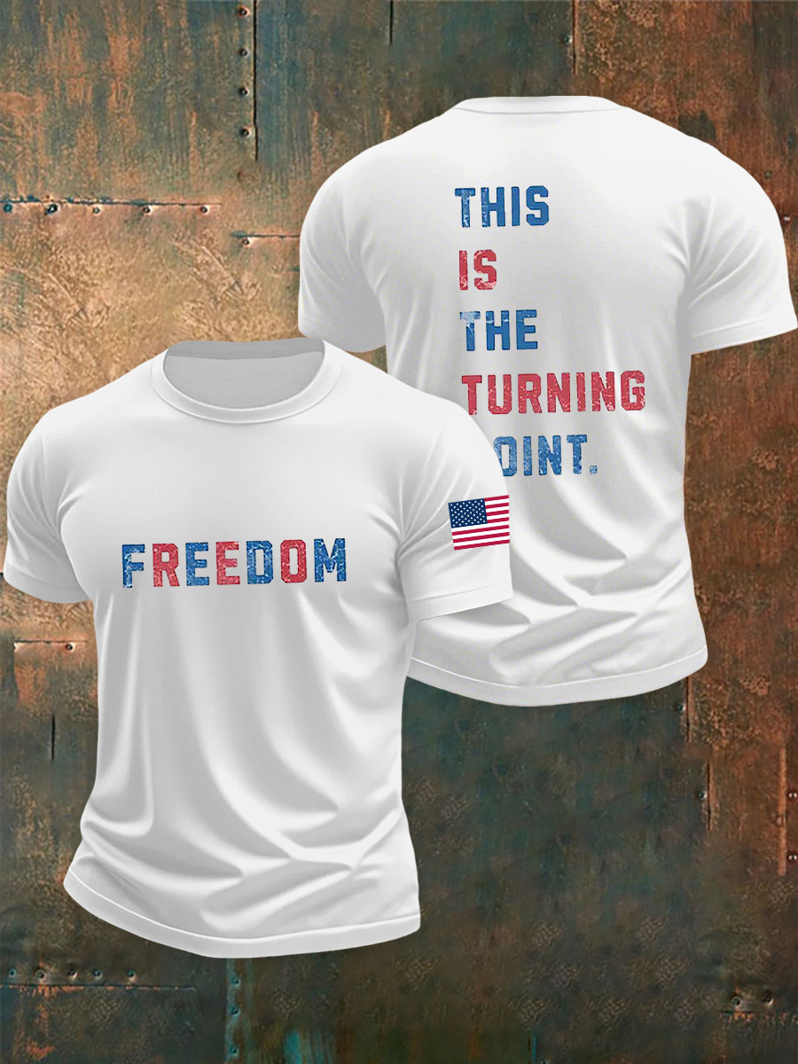 Charlie Kirk Freedom T-shirt This Is The Turning Point Best Charlie Kirk TPUSA Present