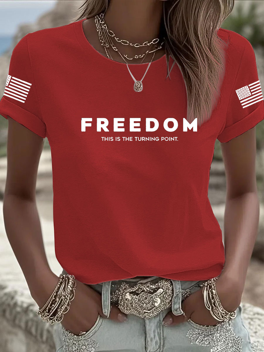 Charlie Kirk Freedom T-Shirt This Is The Turning Point Charlie Kirk Tribute Presents