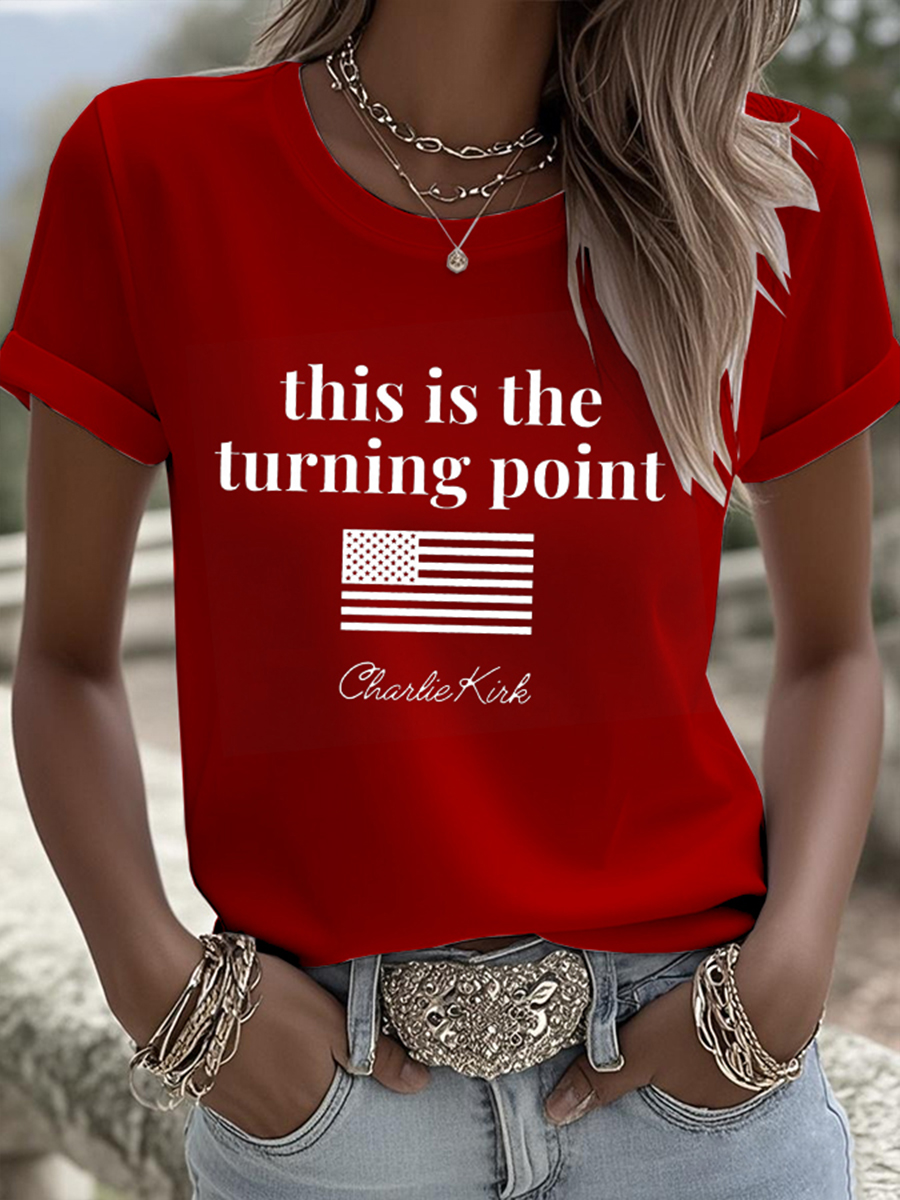 Charlie Kirk Freedom T-Shirt This Is The Turning Point Proud Charlie Kirk Liberty Wear