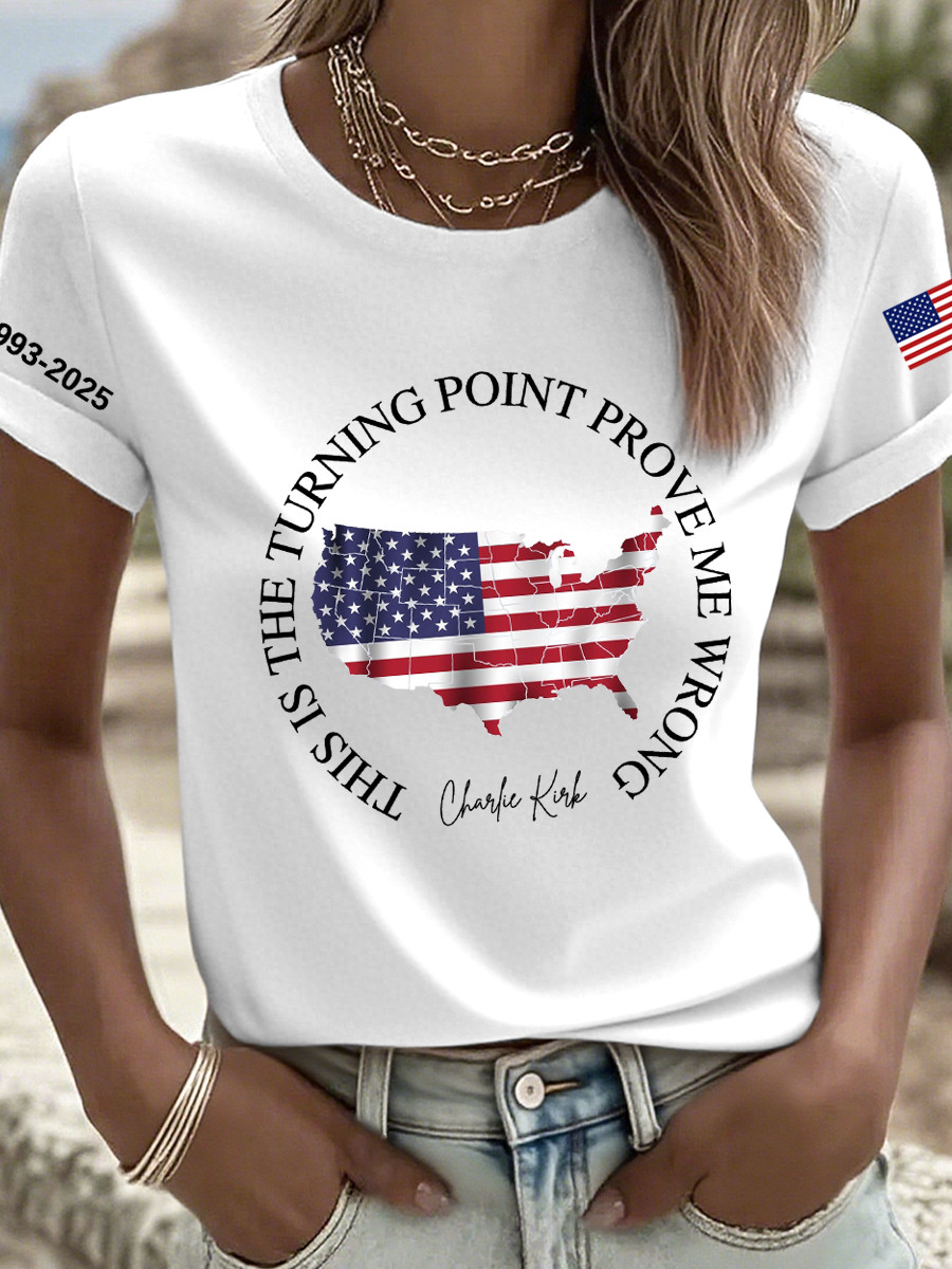 Charlie Kirk Freedom T-shirt This Is The Turning Point Prove Me Wrong Best Tpusa Merch