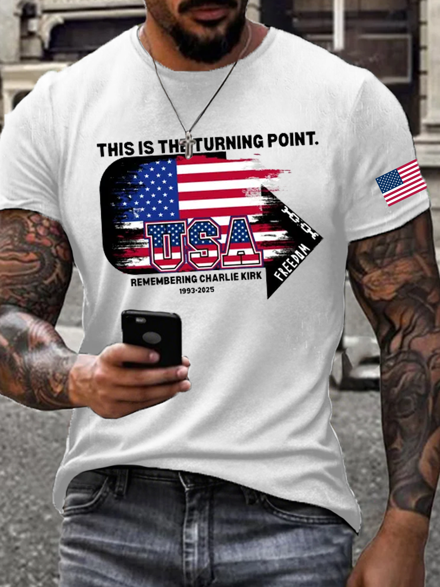 Charlie Kirk Freedom T-shirt Tpusa This Is Turning Point 1993 2025 Proud Charlie Kirk Shirt