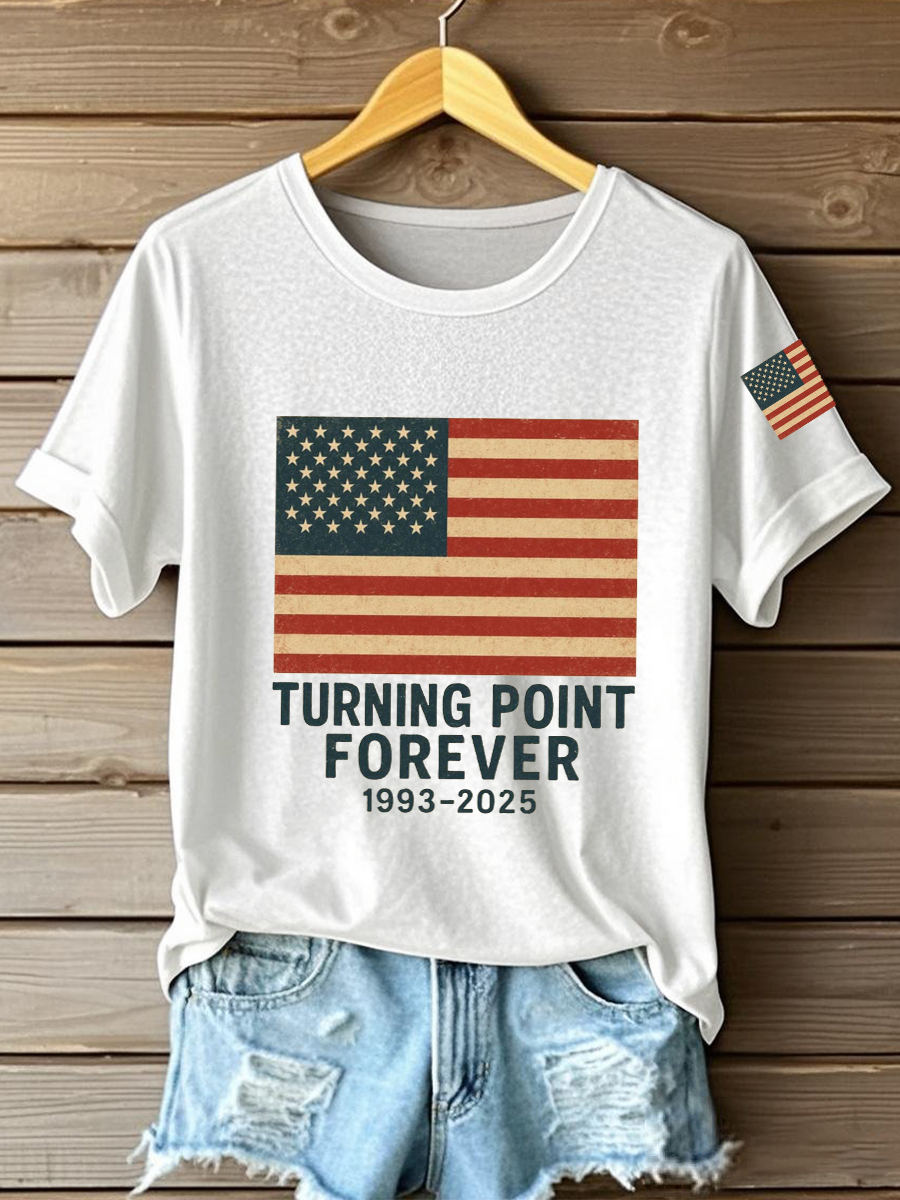 Charlie Kirk Freedom T-shirt Turning Point Forever 1993 2025 Charlie Kirk Memorial Shirt