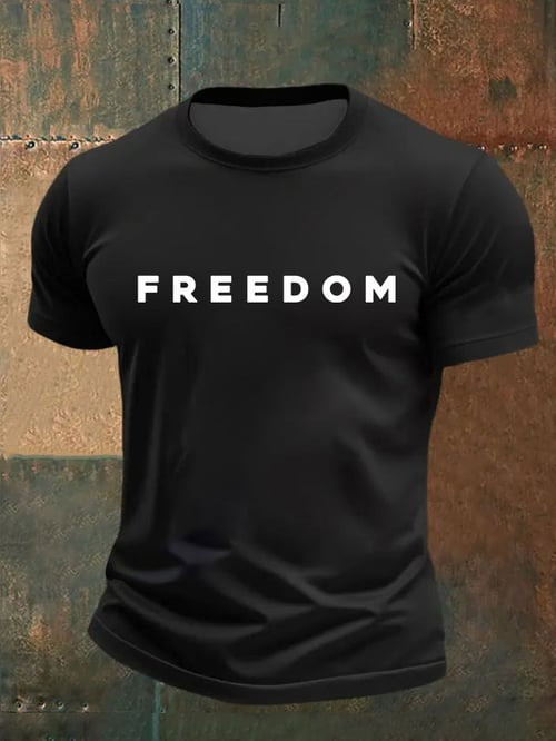 Charlie Kirk Freedom T-Shirt Turning Point Freedom Shirt Patriotic Gift For Men