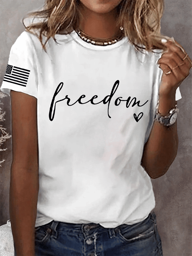 Charlie Kirk Freedom T-Shirt Turning Point Usa Clothing Unique Gifts For Her