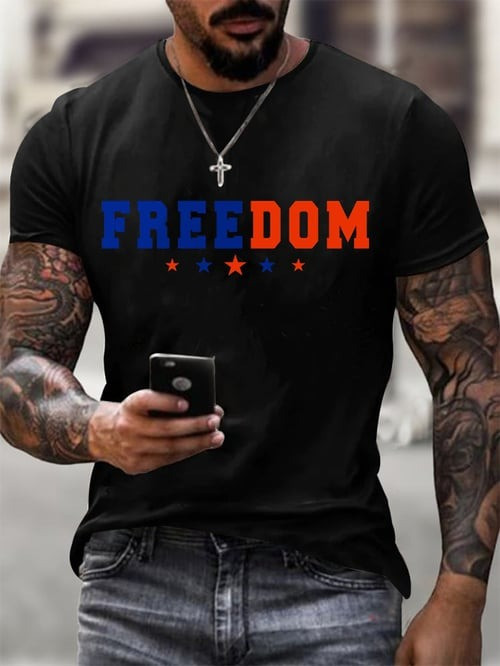 Charlie Kirk Freedom T-Shirt Turning Point USA Freedom Shirt Patriotic Gift For Man