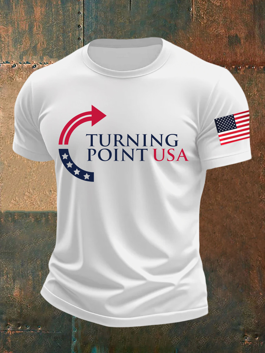 Charlie Kirk Freedom T-shirt Turning Point USA Unique Turning Point Charlie Kirk Clothing