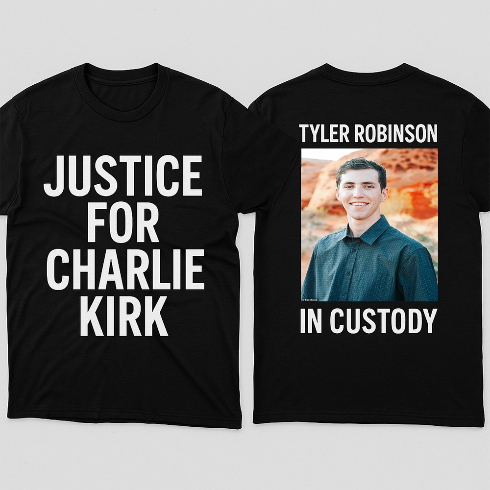 Charlie Kirk Freedom T-shirt Tyler Robinson In Custody Best Justice For Charlie Kirk Gifts