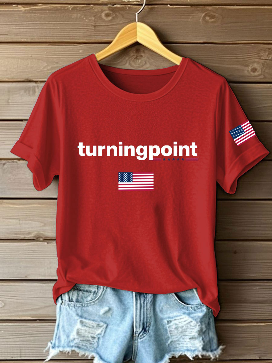 Charlie Kirk Freedom T-Shirt USA Turning Point Proud Charlie Kirk Liberty Wear