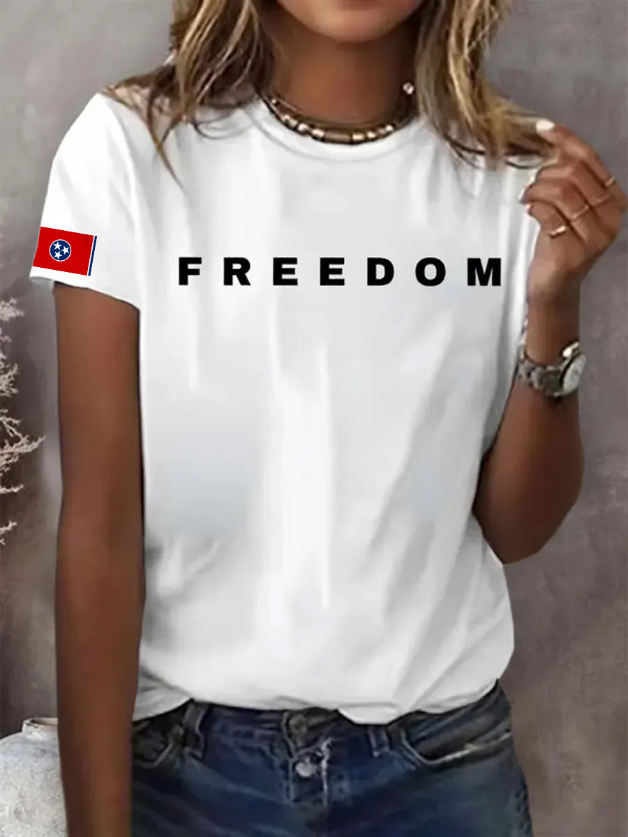 Charlie Kirk Freedom T-Shirt Volunteer Freedom His Voice Lives On Shirt Freedom Presents