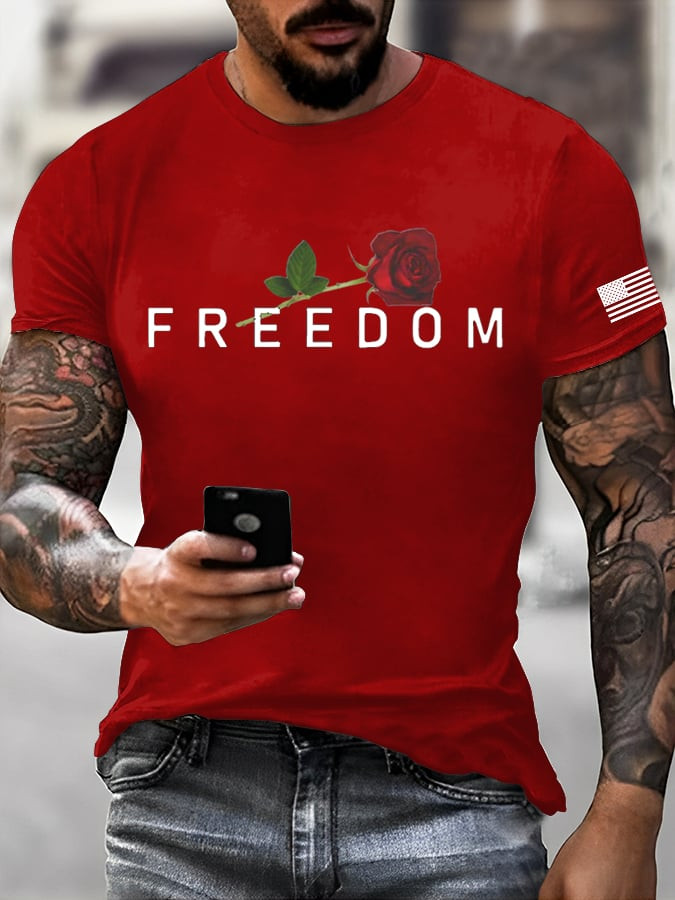 Charlie Kirk Freedom T-Shirt Wear Red For Charlie Kirk Day Unique TPUSA Freedom Shirt