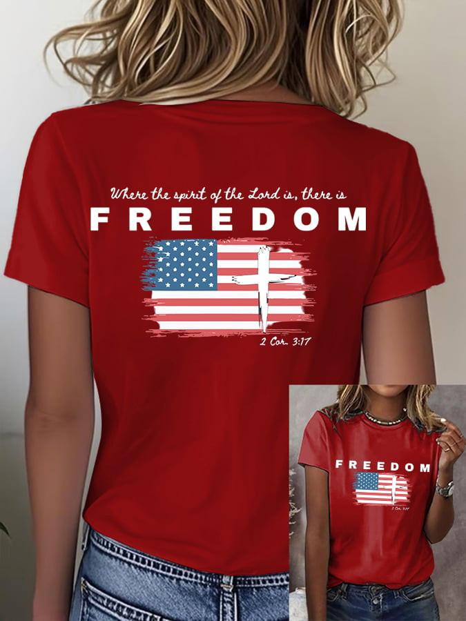 Charlie Kirk Freedom T-Shirt Where The Spirit Of The Lord Is There Is Freedom Best Live 4 Shirt