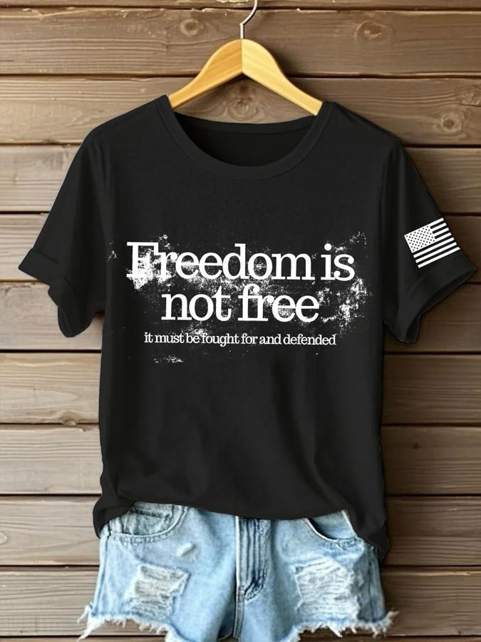 Charlie Kirk Freedom T-shirt Woman's Freedom Is Not Free RIP Charlie Kirk Best Tribute Shirt