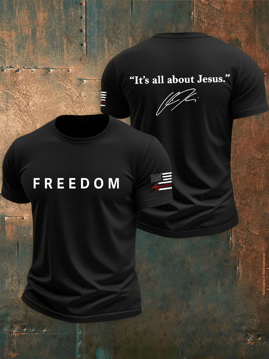 Charlie Kirk Freedom Tee Shirt Freedom Is Not Free R.I.P Charlie Kirk Short Sleeve T-shirt TPUSA Merchandise Gift