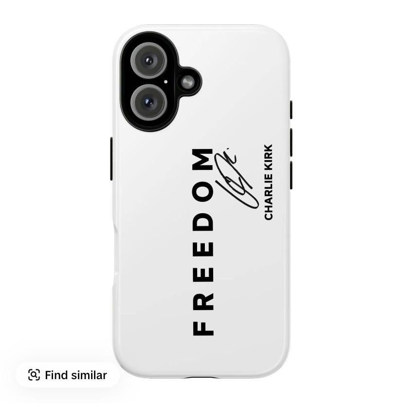 Charlie Kirk Freedom Tough Phone Case A True Patriot Charlie Kirk Case Cover Political Gift