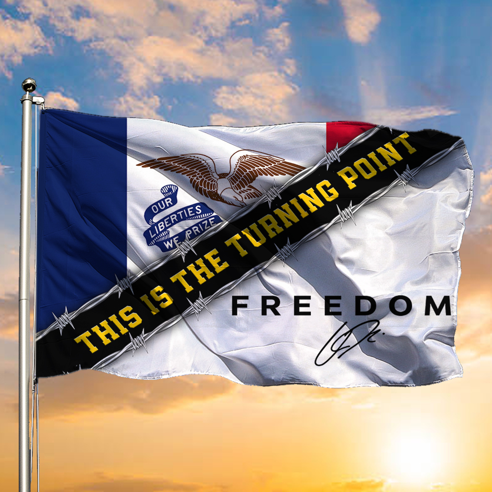 Charlie Kirk Freedom TPUSA Flag Hawkeye Freedom Violence Against Merch Outdoor Decor Gifts