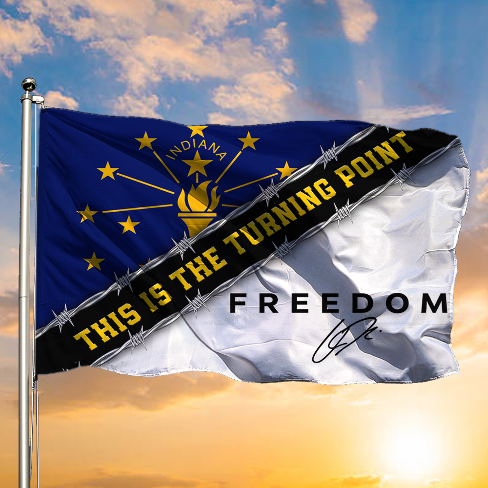 Charlie Kirk Freedom TPUSA Flag Hoosier Pride Violence Against Outdoor Decor Gifts